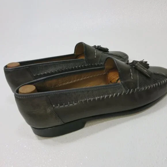 Sandro Moscoloni Made in Spain Lizard Leather Dress Moccasins Shoes Men's 11 D
